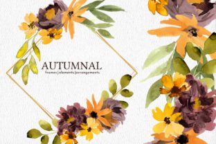 Autumn Watercolor Flowers Clipart Review