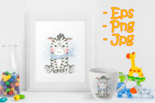 Baby Zebra Adorable Watercolor Illustrations Review
