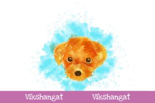Dog Watercolor Art Illustrations for Brands