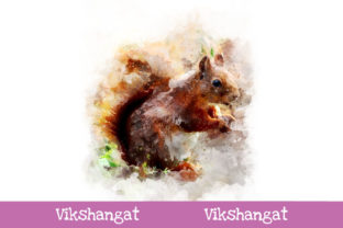 Squirrel Watercolor Art: Illustrations for Sellers