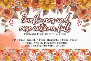 Sunflowers Rose Autumn Fall Watercolor Review