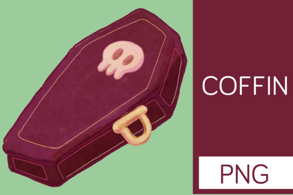 Watercolor Cartoon Style Coffin Freebies Review