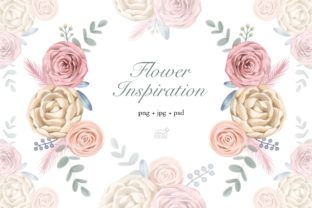 Watercolor Cream Roses Cliparts & Illustrations