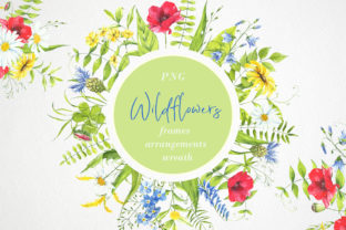 Watercolor Flower Clipart. Wildflowers Review