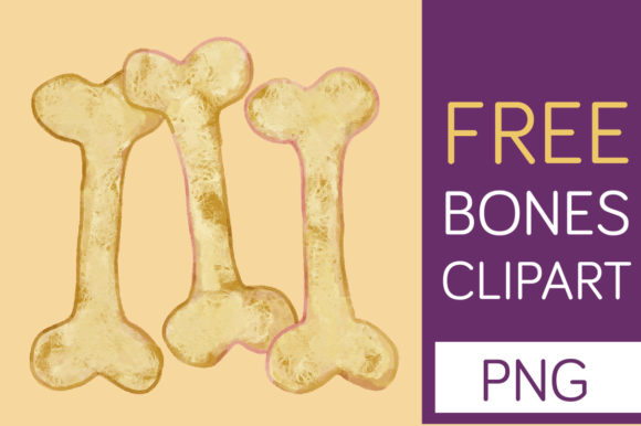 Watercolor Halloween Bones Freebies Review