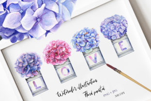 Watercolor Hydrangea Illustration III Review