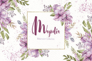 Watercolor Magnolia Collection Illustrations