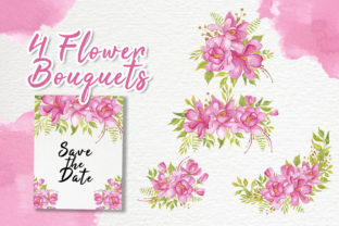 Watercolor Pink Magnolia Illustrations Review