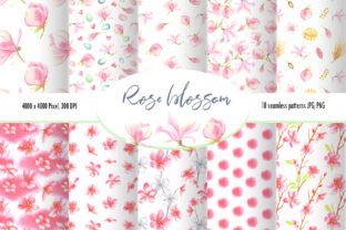 Watercolor Rose Blossom Pattern Set Review