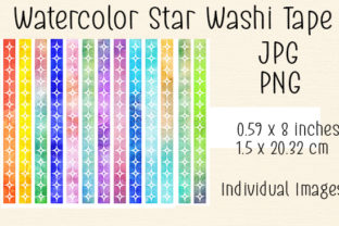 Watercolor Star Washi Tape - 1: Illustrations Review