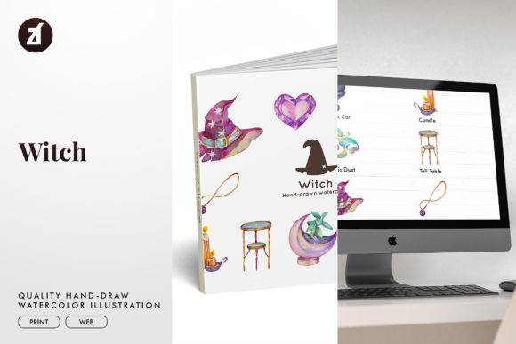 Witch Watercolor Illustration: A Designer's Review